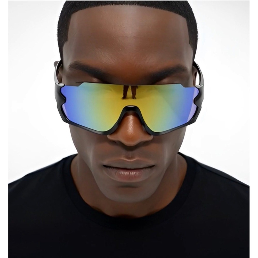 Sport Sunglasses Cycling Running Glasses Windproof UV Protection Men Wrap Around